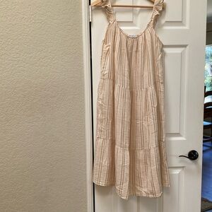 4our dreamers gauze tiered dress